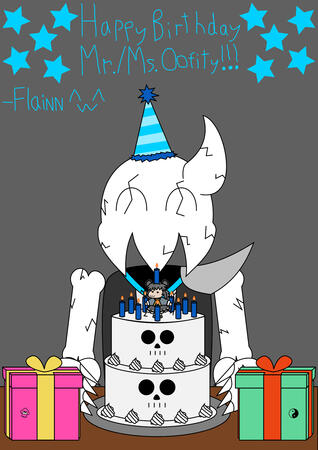 Art I made for Mr Oofity's birthday!